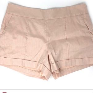LOFT Blush colored linen & cotton shorts